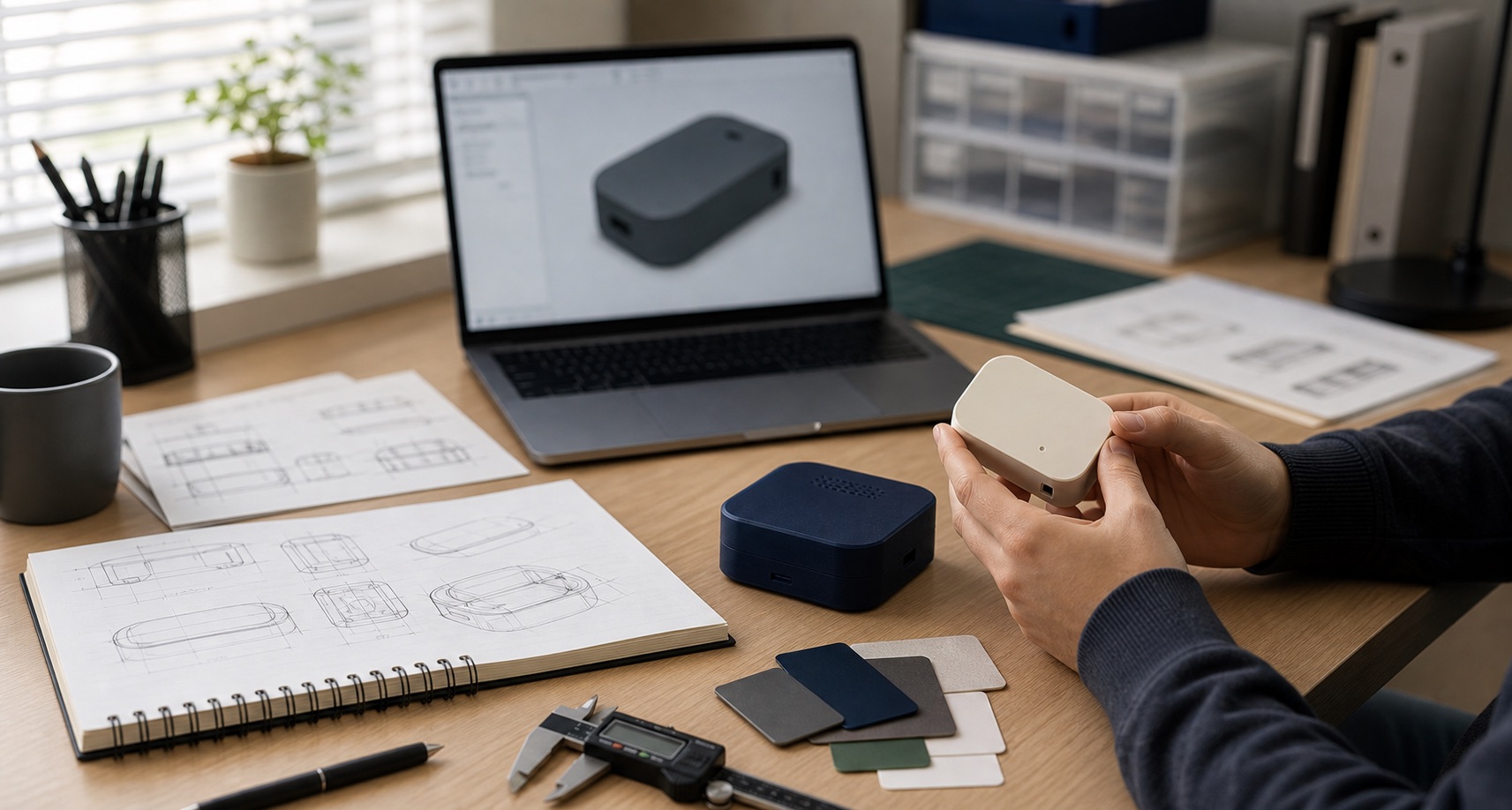 Representative solo founder product development workspace